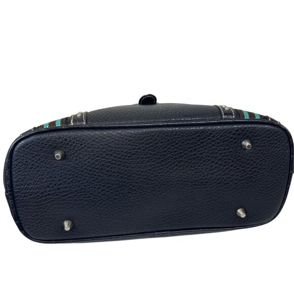 Montana West Black and Teal Crossbody Bag - Picture 6 of 11